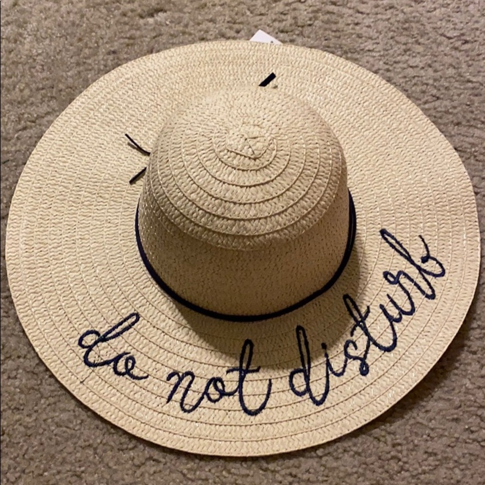 NWT Do Not Disturb Beach Hat